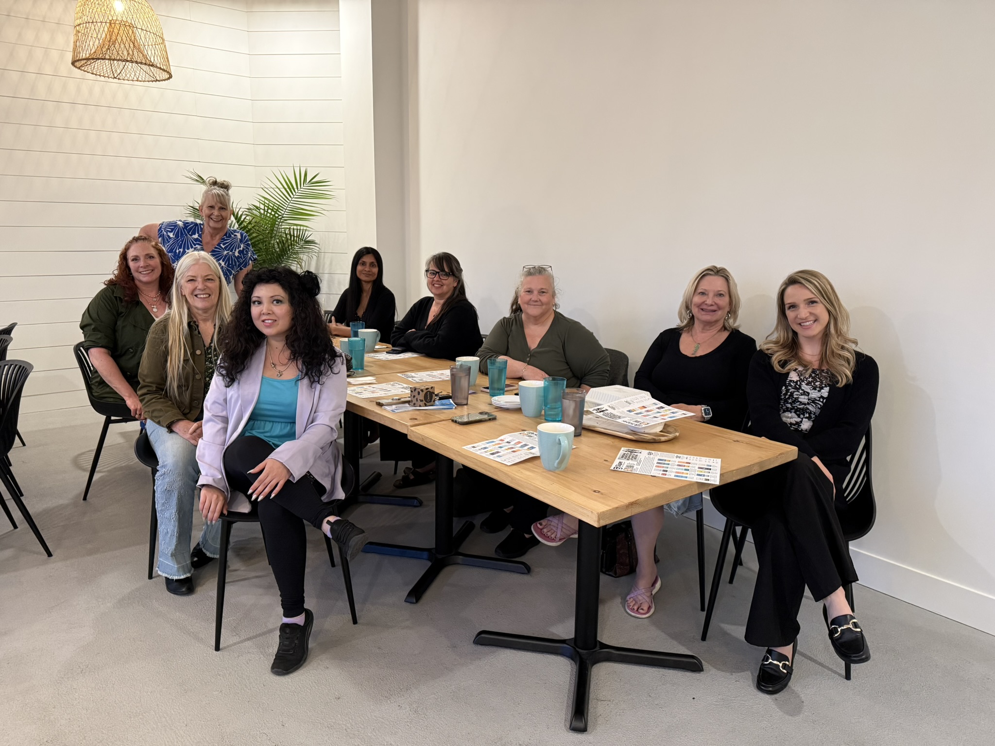 A group of business women seated showing the women's business community behind BCWBN